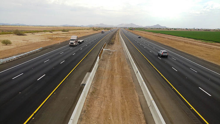 Four More Miles Of I-10 Between Phoenix And Tucson Now Three Lanes