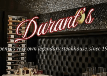 Durant’s Steakhouse Phoenix dining room on Central Avenue